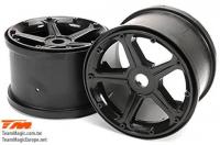 Wheels - Monster Truck - E6 III Black Wheels (2 pcs)