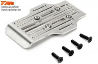 Option Part - E5 - CNC Machined Stainless Chassis Guard Skid - Rear