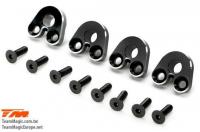 Option Part - E5 - Aluminum Pivot Ball Mount - Black (4 pcs)