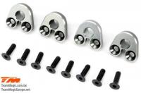 Option Part - E5 - Aluminum Pivot Ball Mount - Titanium (4 pcs)