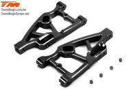 Option Part - E5 - CNC Machined Aluminum Lower Arm - Black (2 pcs)