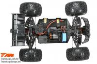 Car - 1/10 Racing Monster Electric - 4WD - RTR - Brushless - Waterproof - Team Magic E5 HX - Black/Green
