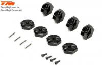 Tuningteil - E5 - Radmitnehmer klemmend 17mm - schwarz (4pcs)