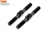 Adjustable Rod - Aluminium - 3.5mm Wrench - 3x 30mm - Black (2 pcs)