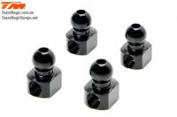 Pièce détachée - E4 - Aluminium 7075 - Rotules de barres anti-roulis - Noir (4 pces)
