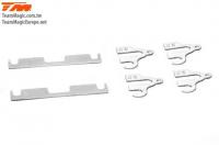 Tuningteil - E4RS4 - Querlenckerhalter Distanzscheibe Satz 0.50mm V2 (2 Stk. FF/RR und 4 Stk. FR/RF)