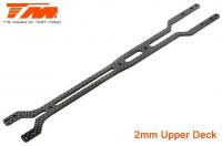Spare Part - E4RS4 - Carbon Upper Deck - Symetric Flex - 2.0mm