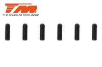 Grub Screws - M4 x 12mm (6 pcs)