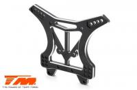 Option Part - SETH B8ER/JR - 5.5mm CNC Machined Alum. Shock Tower - Rear-BK