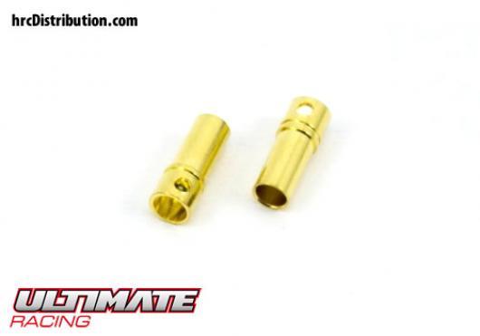 Ultimate Racing - UR46105 - Connecteur - Gold - 3.5mm - femelle (2 pces)