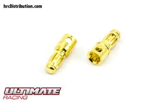 Ultimate Racing - UR46106 - Connector - Gold - 3.5mm - Male (2 pcs)