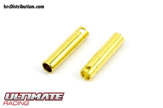 Ultimate Racing - UR46107 - Connector - Gold - 4.0mm - Female (2 pcs)