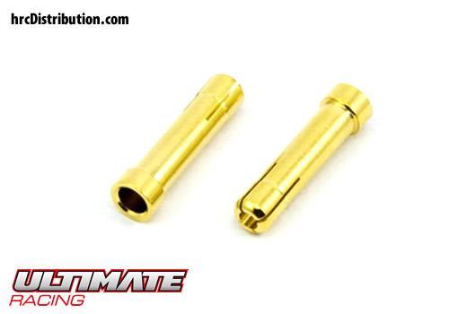 Ultimate Racing - UR46111 - Connettori - Gold - Adattatore - 5.0mm a 4.0mm (2 pzi)