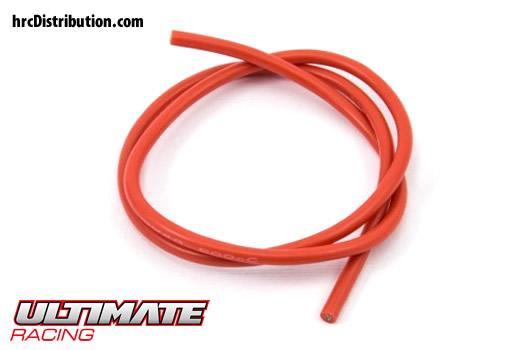 Ultimate Racing - UR46116 - Câble silicone - 14 AWG - Rouge (50cm)