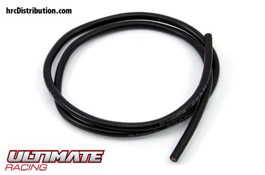 Ultimate Racing - UR46119 - Cable silicone - 16 AWG - Black (50cm)