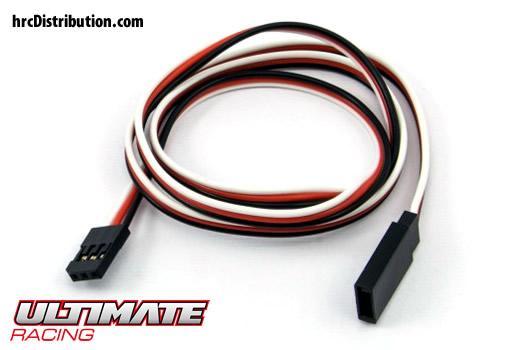 Ultimate Racing - UR46128 - Prolongateur de servo - Futaba type -  60cm Long