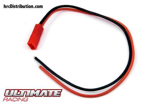 Ultimate Racing - UR46138 - Câble d'accu - 22AWG - 20cm - Prise BEC femelle