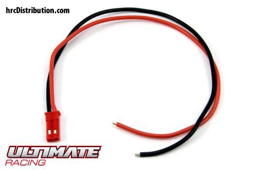 Ultimate Racing - UR46139 - Câble d'accu - 22AWG - 20cm - Prise BEC mâle