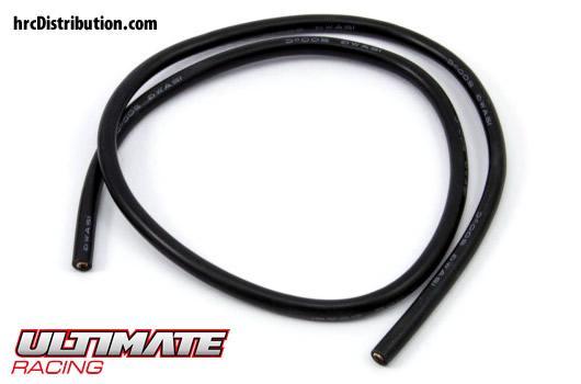 Ultimate Racing - UR46210 - Câble silicone - 12 AWG - Noir (50cm)