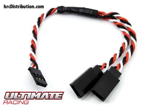 Ultimate Racing - UR46213 - Câble - Y - Twist - Futaba type - 15cm
