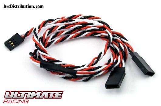 Ultimate Racing - UR46215 - Cable - Y - Twist - Futaba type - 60cm