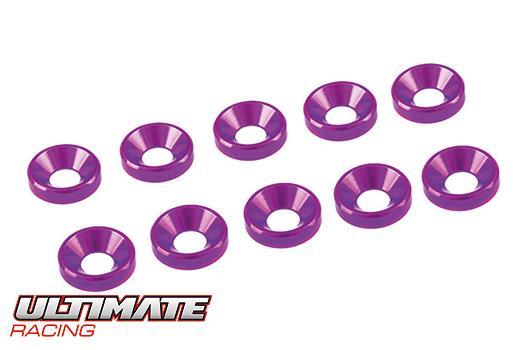 Ultimate Racing - UR1501-PK - 3 mm. ALU. WASHER PINK (10 pcs)