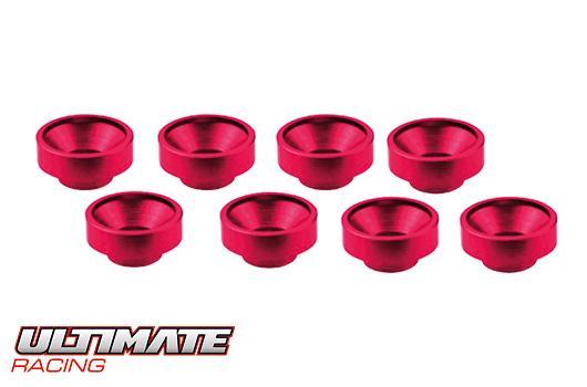 Ultimate Racing - UR1507-PK - M3 ALUMINUM SERVO WASHER PINK (8 pcs)