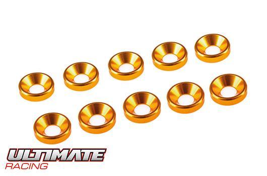 Ultimate Racing - UR1511-G - 4 mm. ALU. WASHER GOLD (10 pcs)