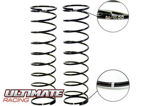 Ultimate Racing - UR1772-110 - Option Part - Rear Shock Spring 86mm 1.6/11.00T (1 Dot) (2pcs)