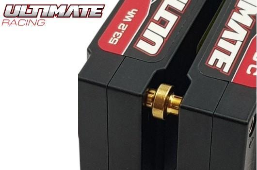 Connector - Gold - 5.0mm - DUAL BATTERY PLUG (2pcs)