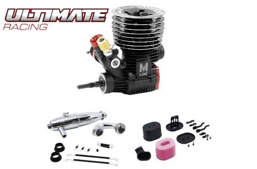 Ultimate Racing - UR3401-MR3C2 - Internal combustion engine-Nitro Engine - Class 21 3.49 ccm - ULTIMATE MXR v3 Ceramic with Airmax Filter + 2142 SUPERSONIC PIPE COMBO
