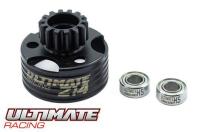 Clutch Bell - 1/8 - Ventilated - with Ball Bearings - 14T