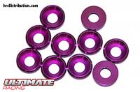 Scheiben - Konisch - Aluminium - 4mm - Purple (10 Stk.)