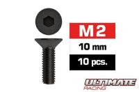 Viti - Testa Svasata - Hex (Allen) - M2 x 10mm (10 pzi)