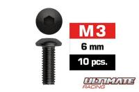 Viti - Testa Tonda - Hex (Allen) - M3 x 6mm (10 pzi)