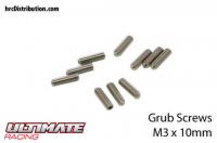 Grub Screws - M3 x 10mm (10 pcs)