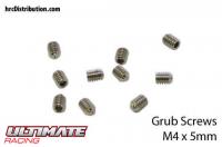 Grub Screws - M4 x  5mm (10 pcs)