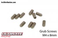 Grub Screws - M4 x  8mm (10 pcs)