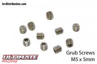 Grub Screws - M5 x  5mm (10 pcs)