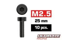 Viti - Testa Cilindrica - Hex (Allen) - M2.5 x 25mm (10 pzi)