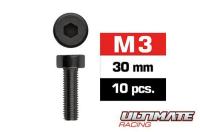 Viti - Testa Cilindrica - Hex (Allen) - M3 x 30mm (10 pzi)