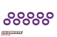 ALUMINUM SHIM (3x6x1mm) PURPLE (10pcs)