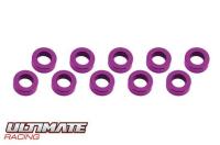 ALUMINUM SHIM (3x6x2mm) PINK (10pcs)