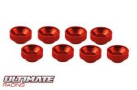 M3 ALUMINUM SERVO WASHER RED (8 pcs)