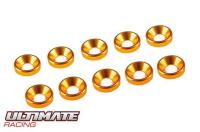4 mm. ALU. WASHER GOLD (10 pcs)