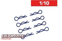 BODY CLIPS 1/10 L&R BLUE  (8pcs.)