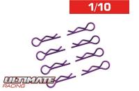 BODY CLIPS 1/10 L&R PURPLE  (8 pcs.)