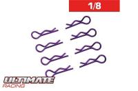 BODY CLIPS 1/8 L&R PURPLE (8 pcs.)