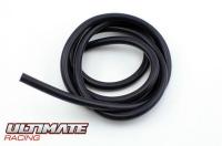 Fuel tube silicone - 1m x 2.5mm - black