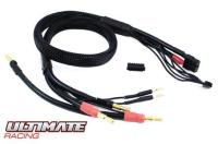 Cavo di carica - Cavo di carica 2 x 2S con XT60 - Connettori bullet da 4 mm e 5 mm (60 cm)